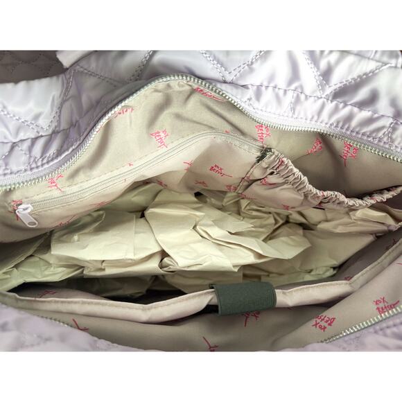 Betsey Johnson Quilted Heart Travel Tote Set - Picture 4 of 13